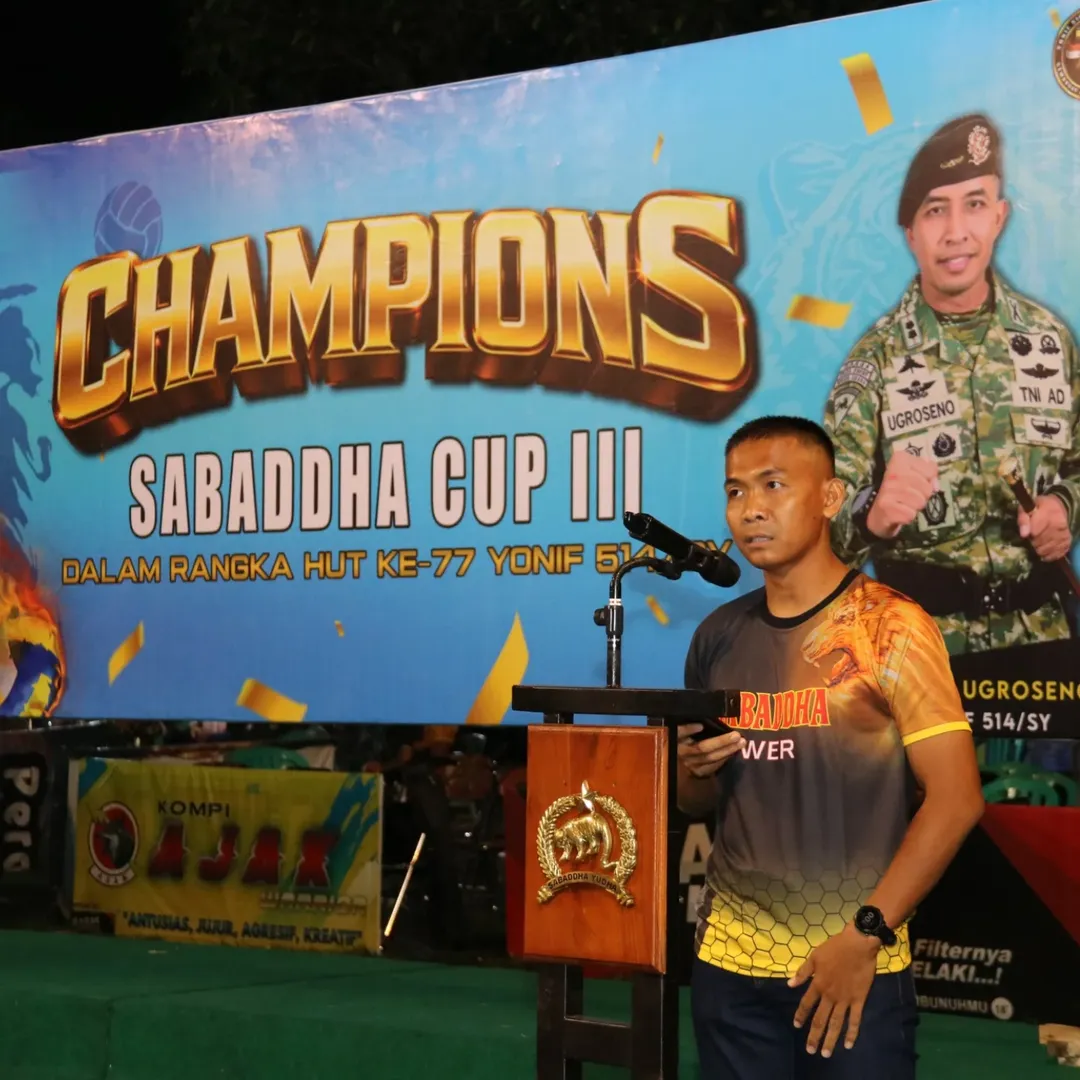 Sabaddha Cup III Sukses Digelar, Yonif 514/SY Teguhkan Semangat Juang dan Sportivitas