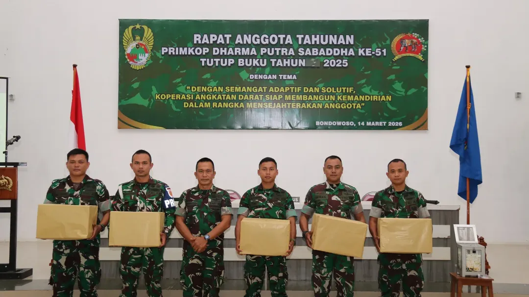 Wujudkan Koperasi Tangguh dan Mandiri, Yonif 514-SY Gelar RAT Ke-51 Primkop Dharma Putra Sabadd (5)